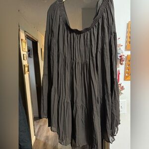 Brown flowy skirt with lining